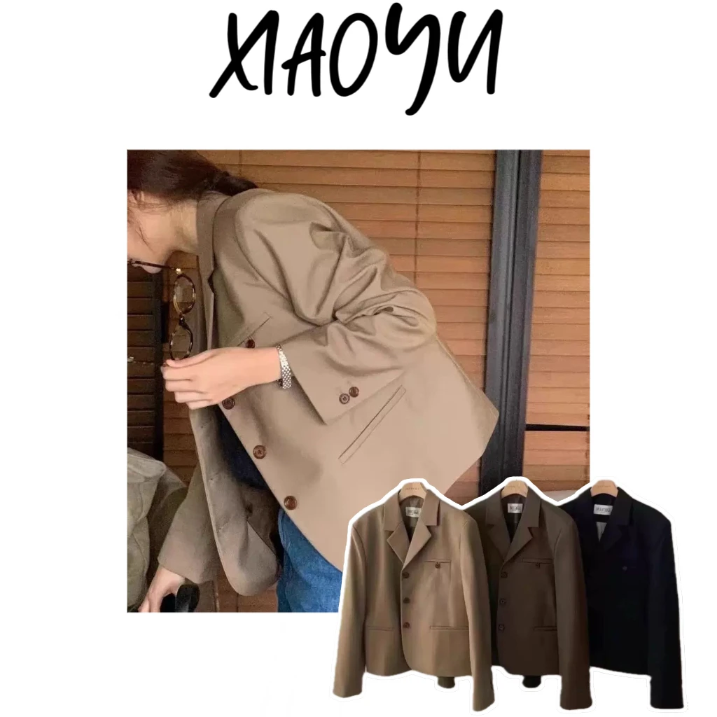 【OV短西服】S韩代overtake短款西服外套气质显瘦百搭西服外套女