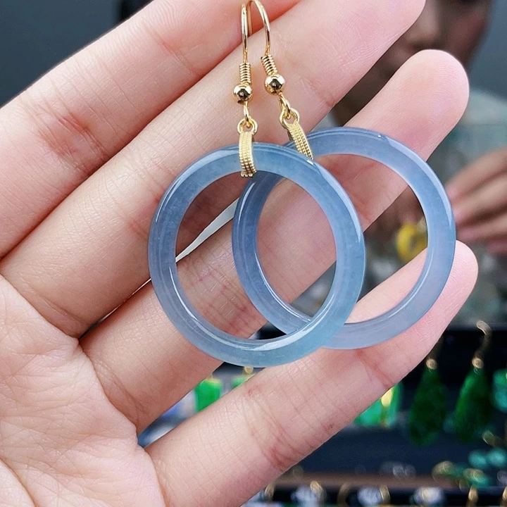 翡翠耳饰未镶嵌饰品