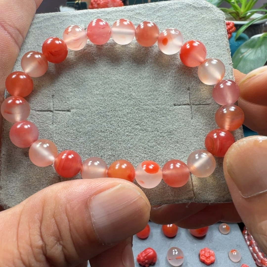 南红玛瑙天然原矿单圈9未镶嵌