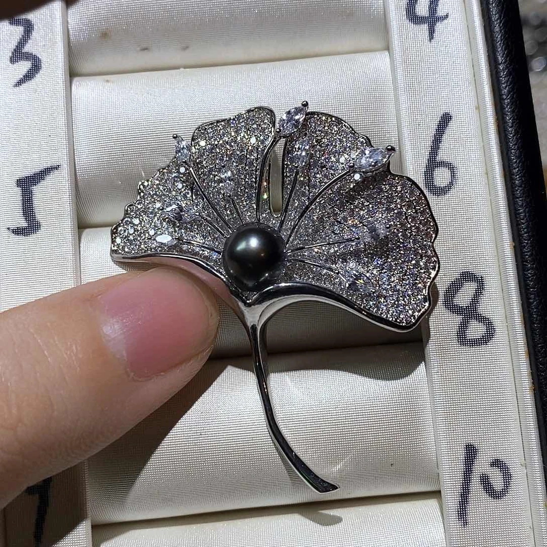 未镶嵌胸针海水珍珠