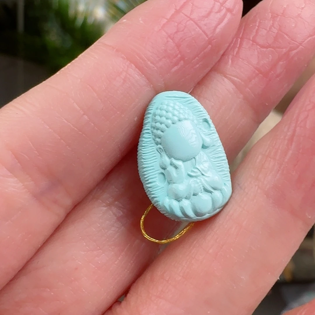 绿松石珠宝奇石未镶嵌