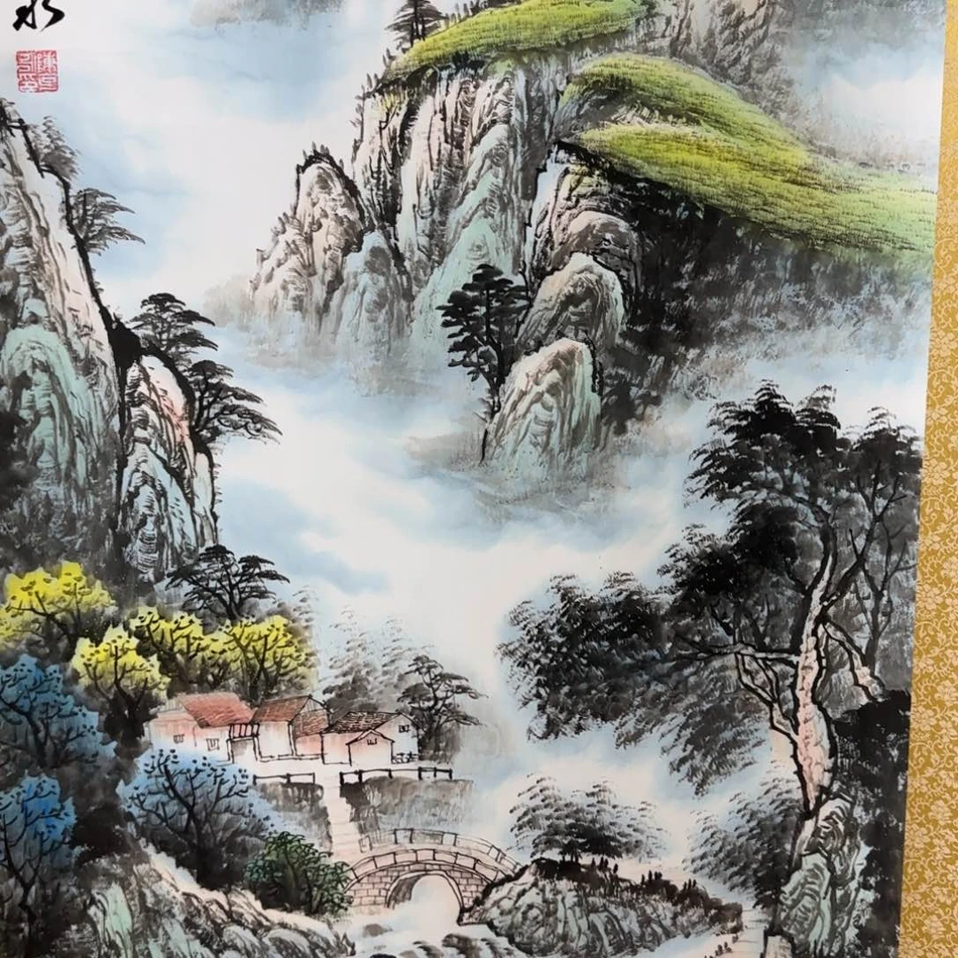 福***寿国画QA原创山水作品！带证书！限购一单