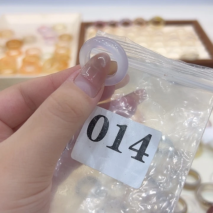 合金戒指玛瑙/玉髓14港13