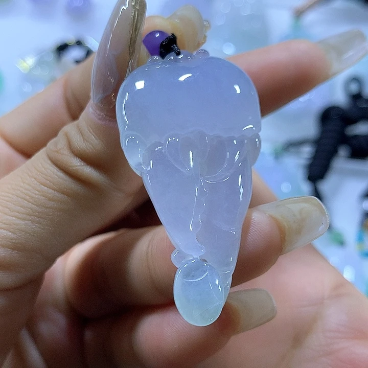 翡翠颈饰未镶嵌天然翡翠A货吊坠