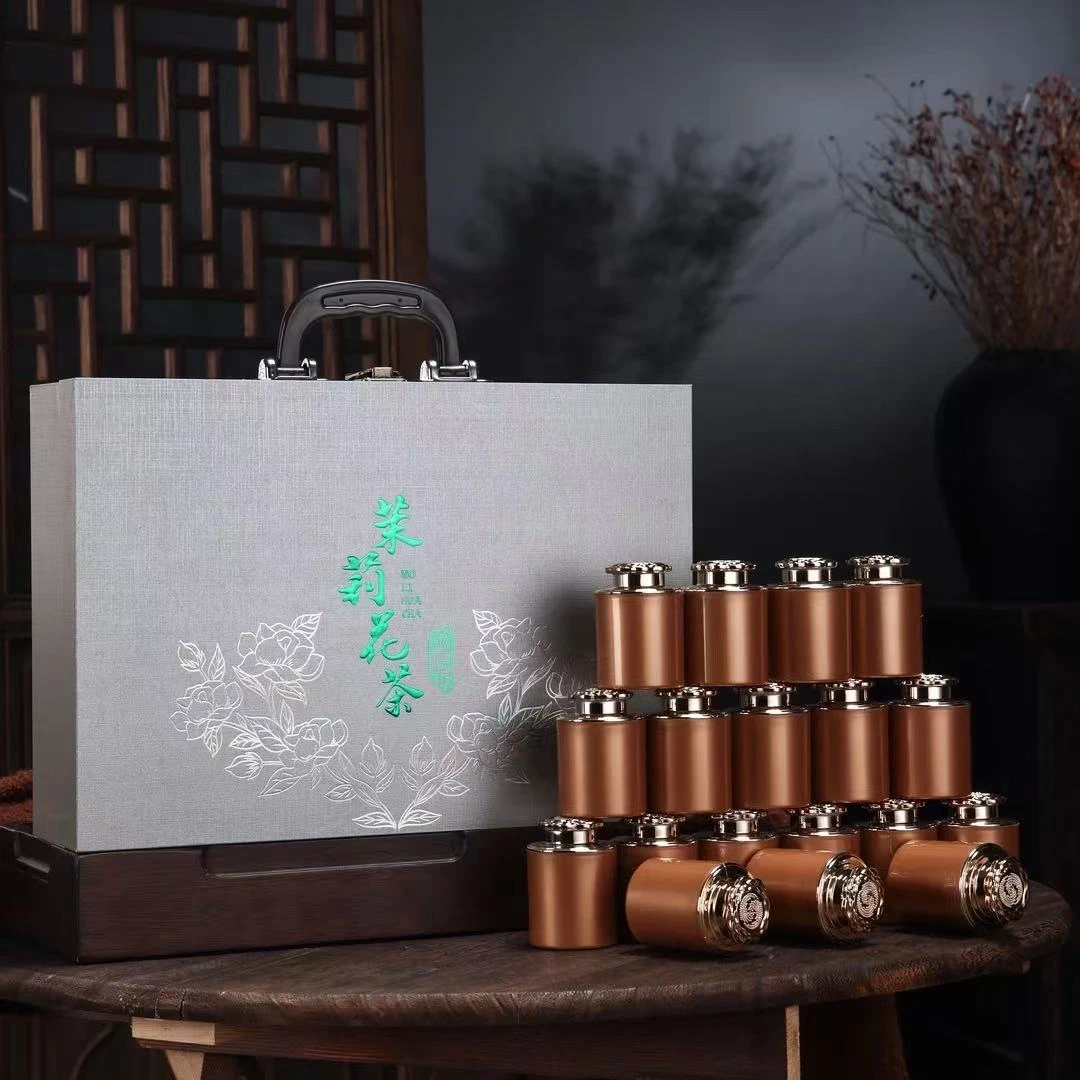 18罐 茉莉花茶 茶叶礼盒装 送礼自饮