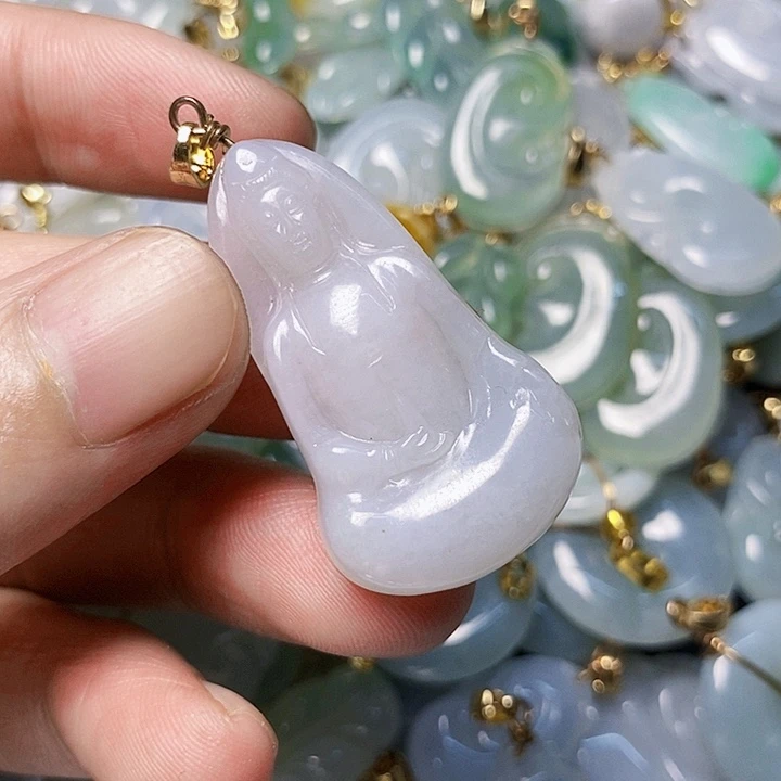 翡翠未镶嵌颈饰天然A货翡翠