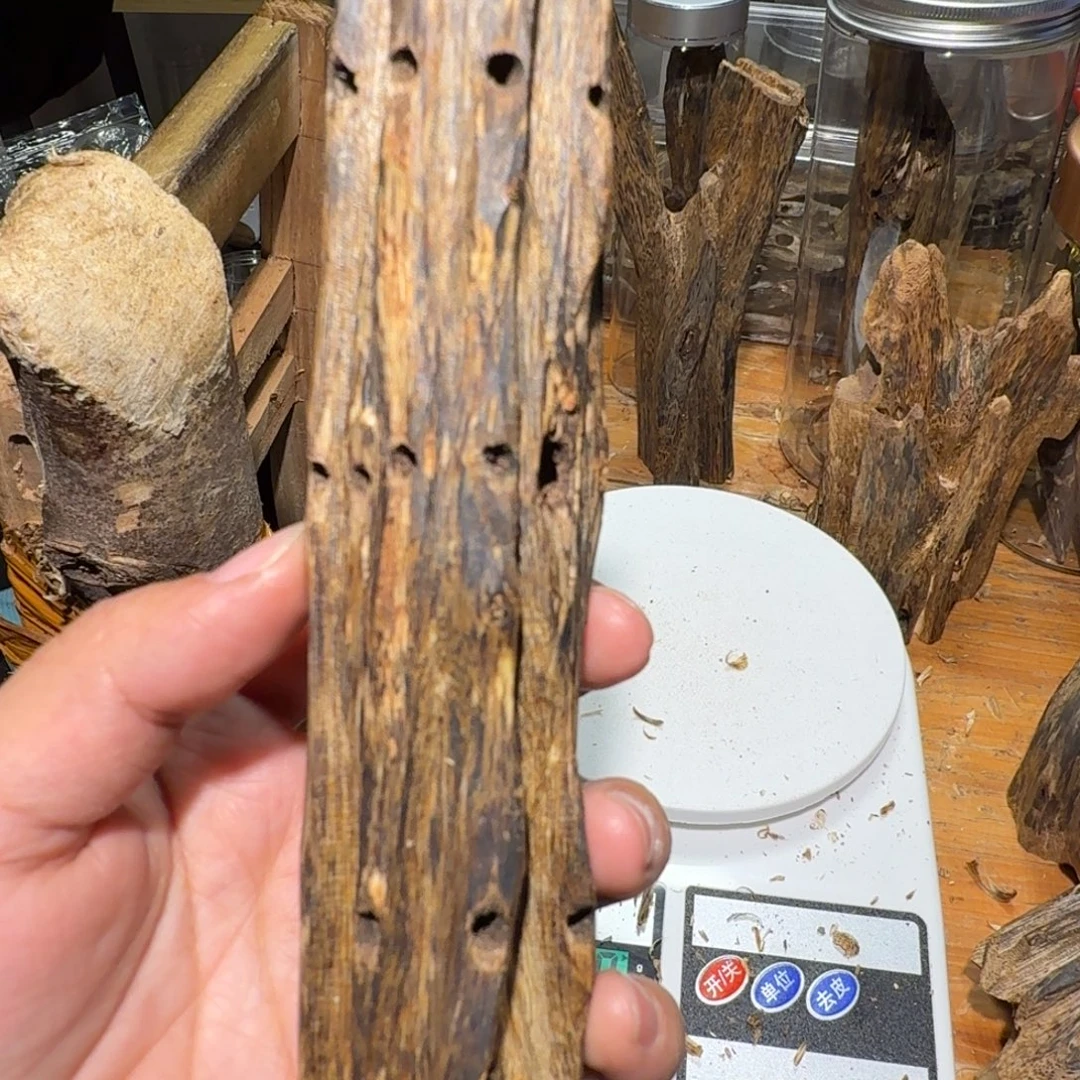 棋楠沉香白奇块料61克