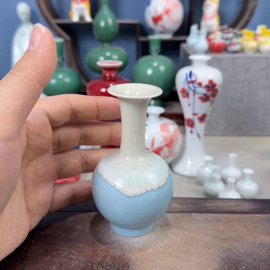 陶瓷手工小花器摆件