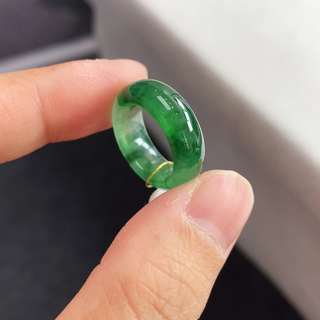 翡翠未镶嵌戒指5号