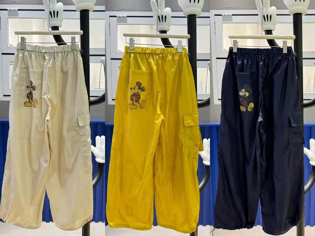 欧洲站BOHAN秀秀2025夏季新品米奇大兜挂饰宽松防晒休闲裤潮牌欧