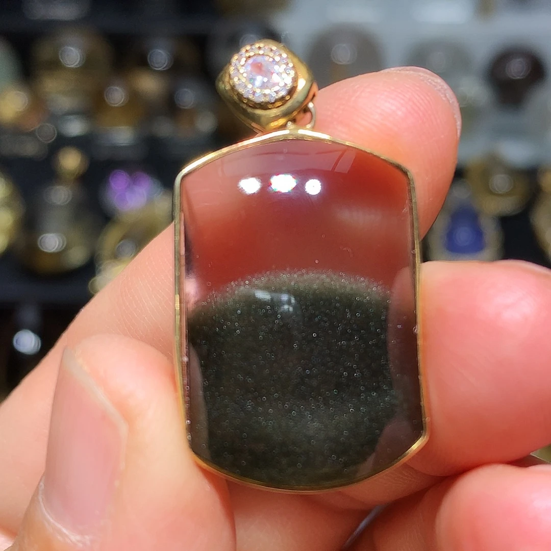银S925镀金镶嵌水晶珠宝半成品定制款