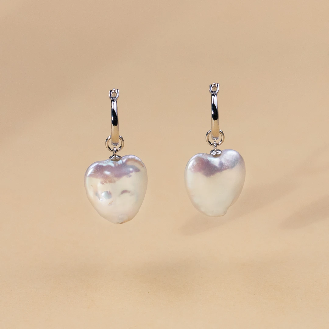 天使之泪淡水珍珠S925银巴洛克耳饰16UP多样性发货一件【珠珠推荐】