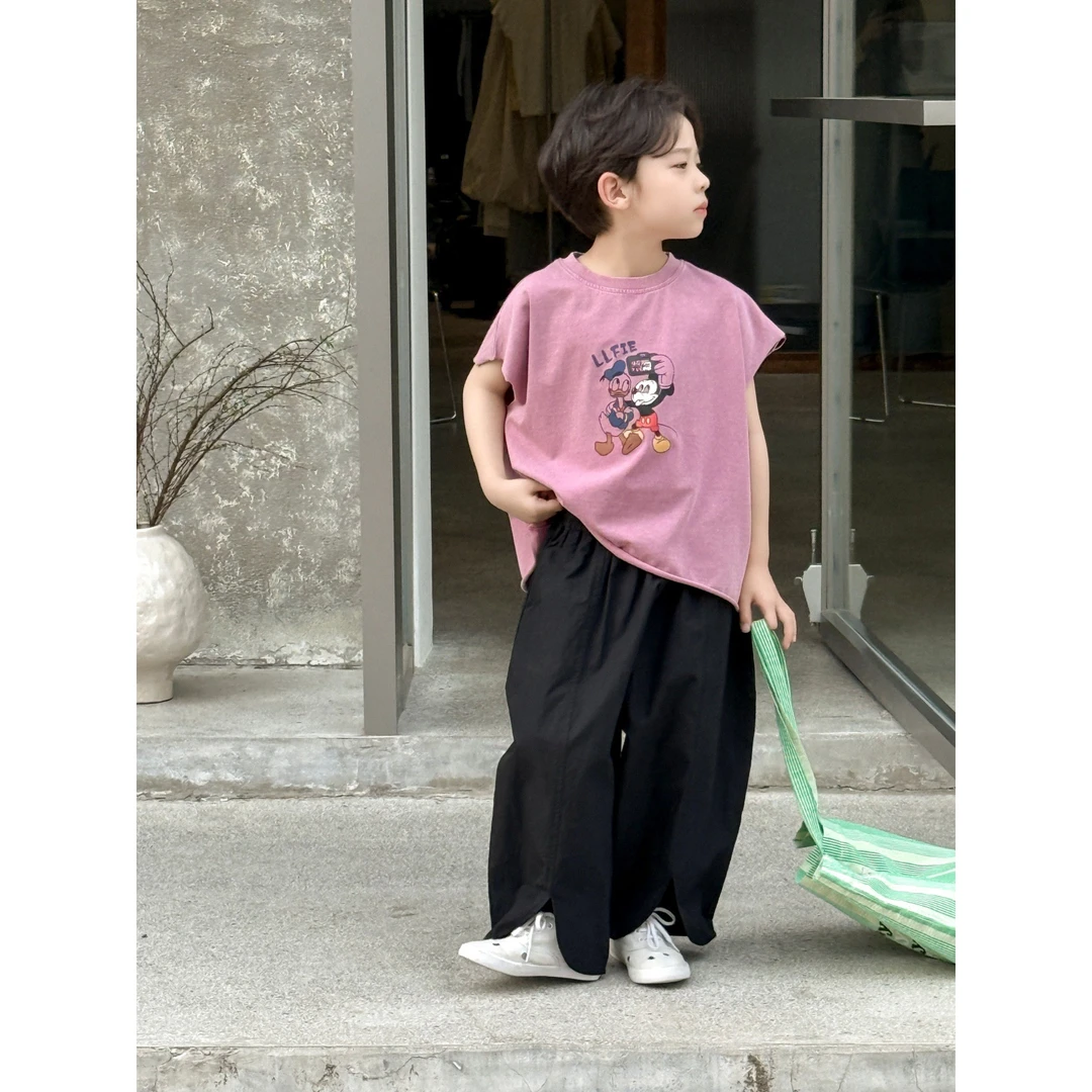 in 爱：nl25夏男童宽松洋气休闲裤夏季韩版儿童八分防蚊裤90838