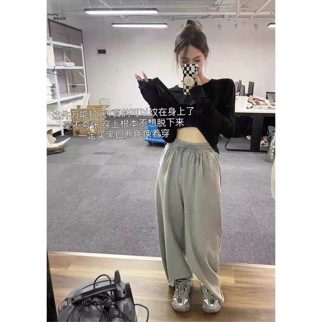 徐秋阳   百搭纯色显瘦T恤2926