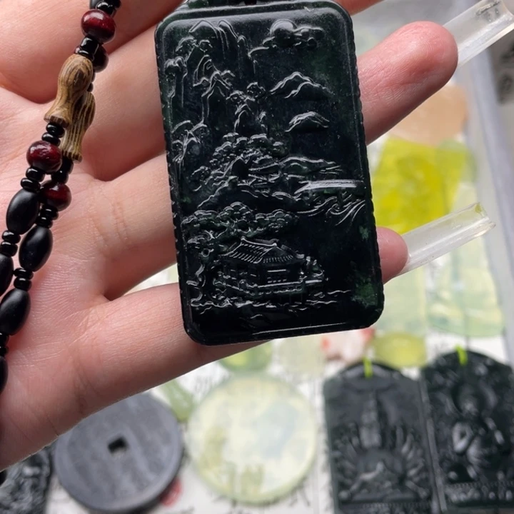 蛇纹石玉未镶嵌套链