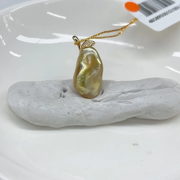 银S925镶嵌吊坠(不含链)海水珍珠