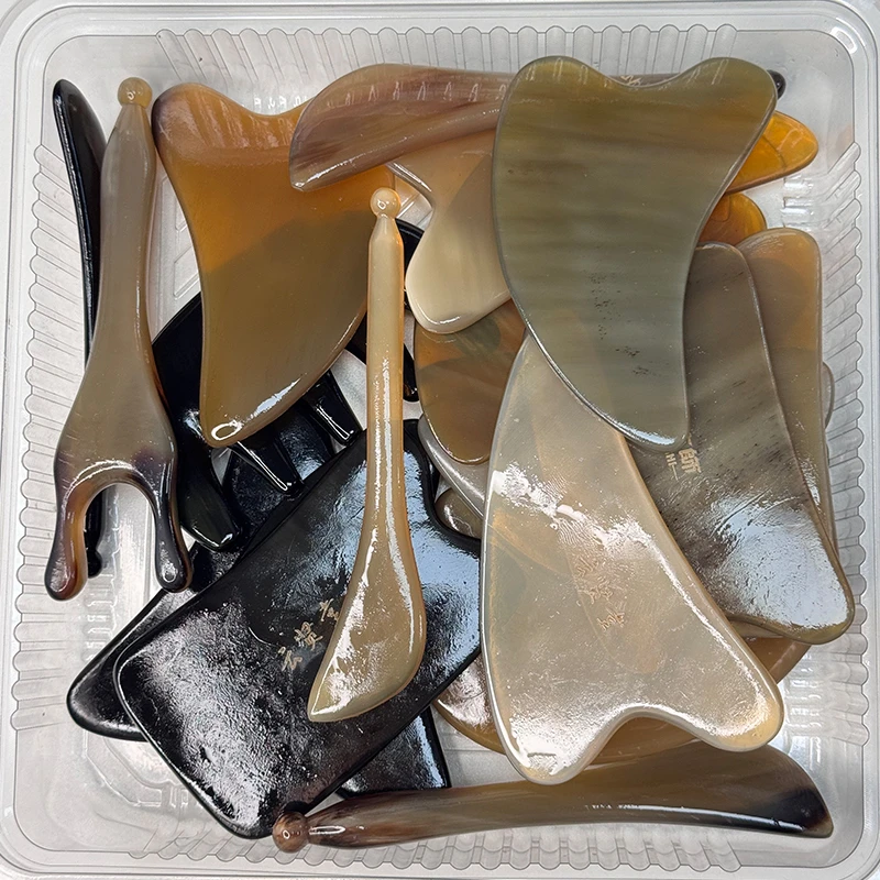 【直播专享福利款】牛角刮痧板 面部海豚板 眼部拨筋棒 背部四方板