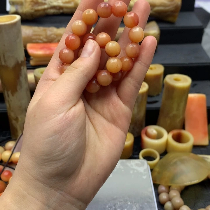 银S925驼骨 单圈 手串