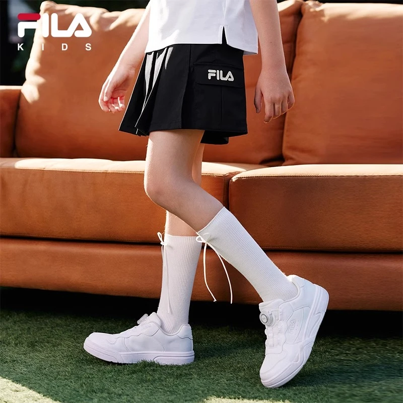 【斐乐儿童】2025夏季新中大童百搭运动经典短裙时尚裙裤K52G521302