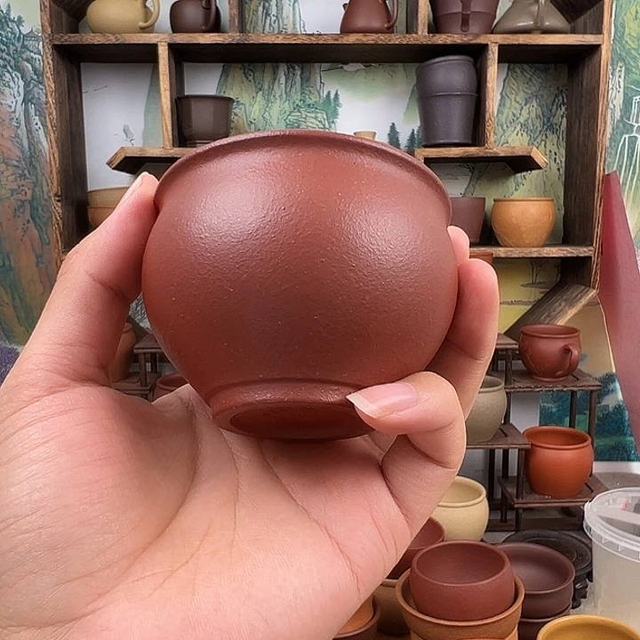 茶杯紫砂拙器甄选，纯原本矿。