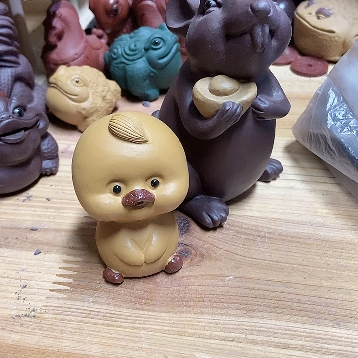 招****紫砂茶宠宜兴 紫砂老鼠