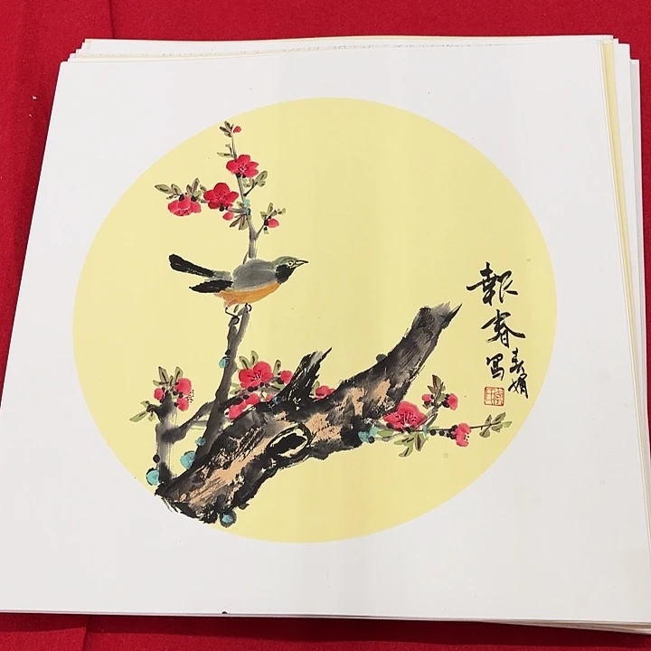 国画花鸟等图案和50.50