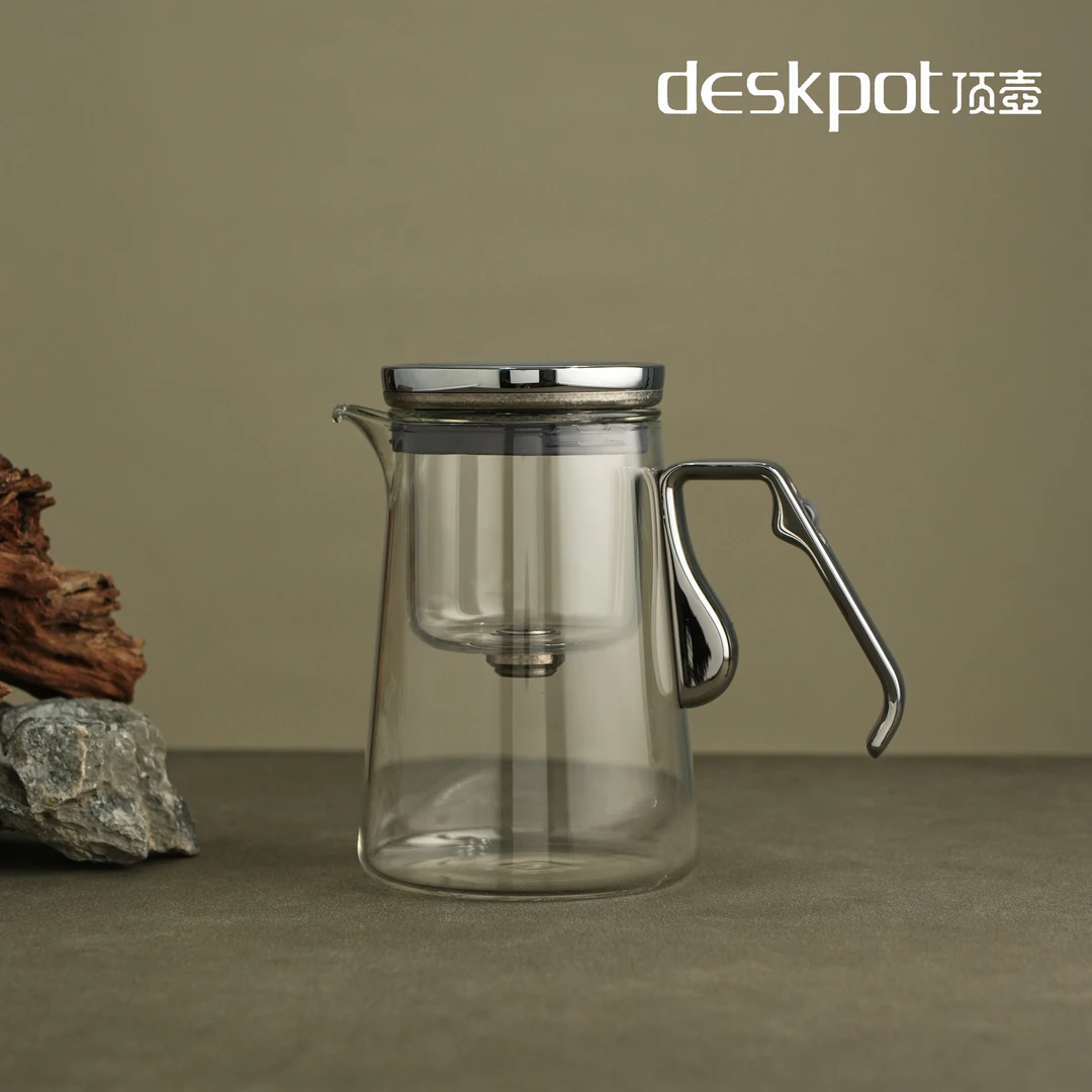 【新品首发】顶壶-无杆磁吸纯钛飘逸壶760ml大容量简约过滤透明