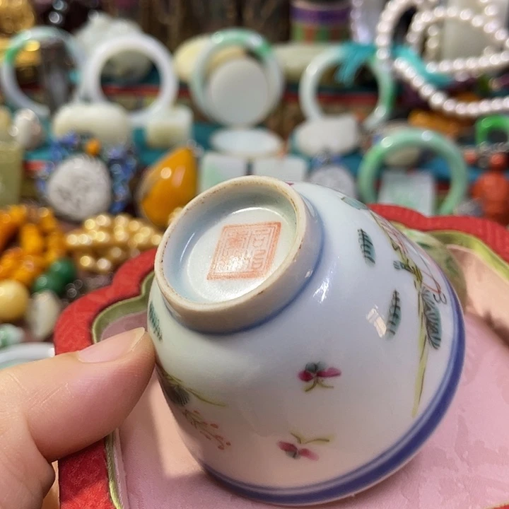 小***哥青花手绘小主人杯子