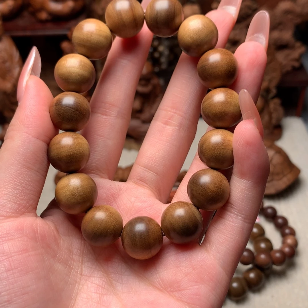 手串/手链檀香木老山檀香1.5奶香黑肉