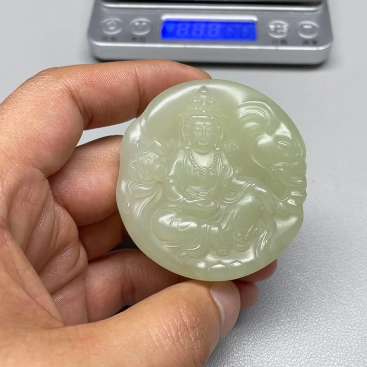 和田玉吊坠(不含链)未镶嵌梦*痕