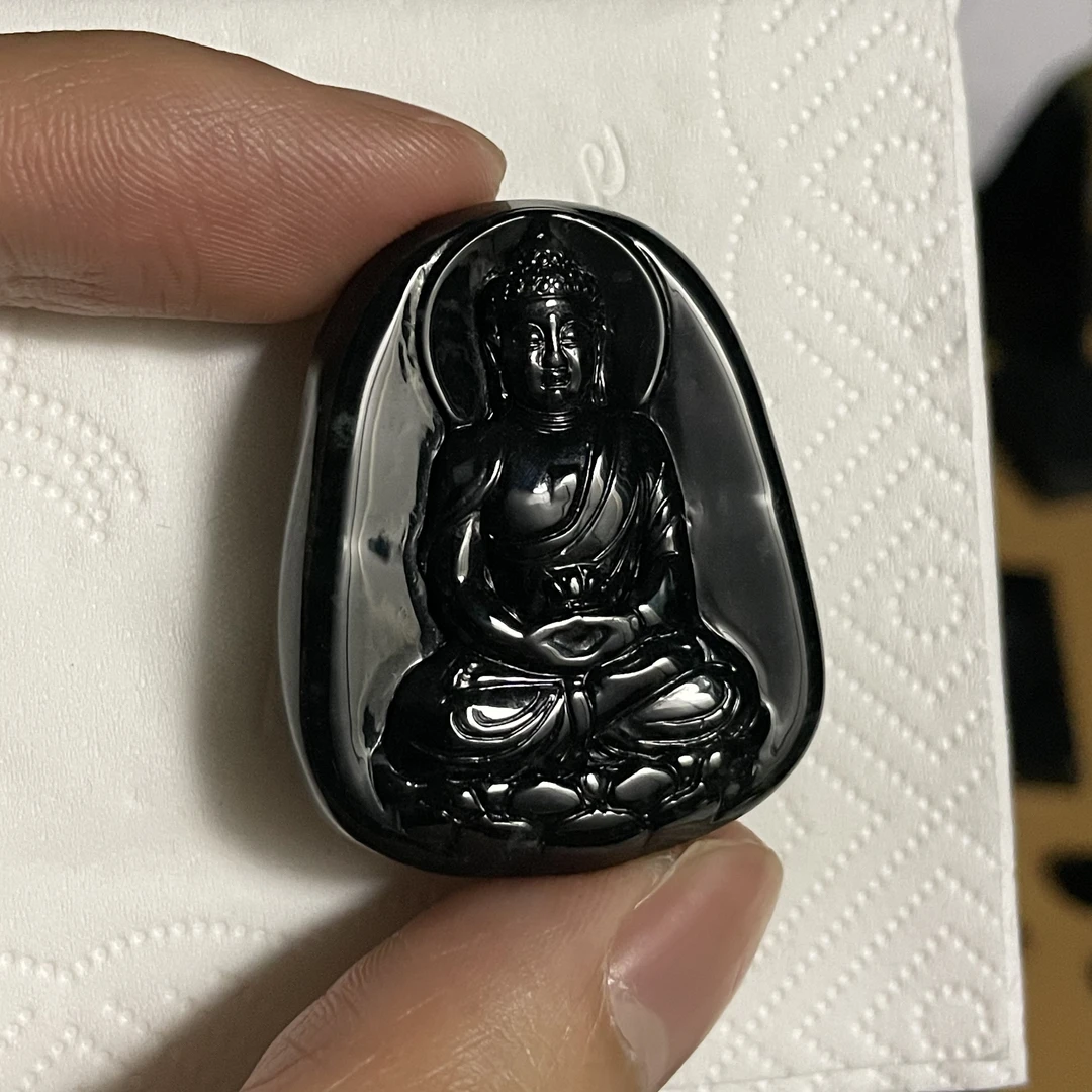 天然翡翠A货 佛牌h