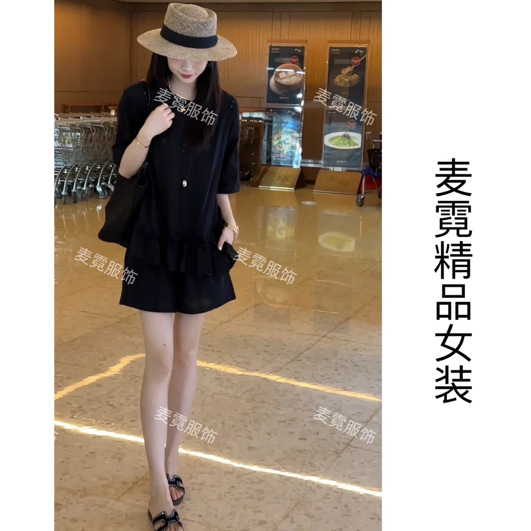 [麦霓严选]2025新款刺绣蕾丝花边法式上衣9375