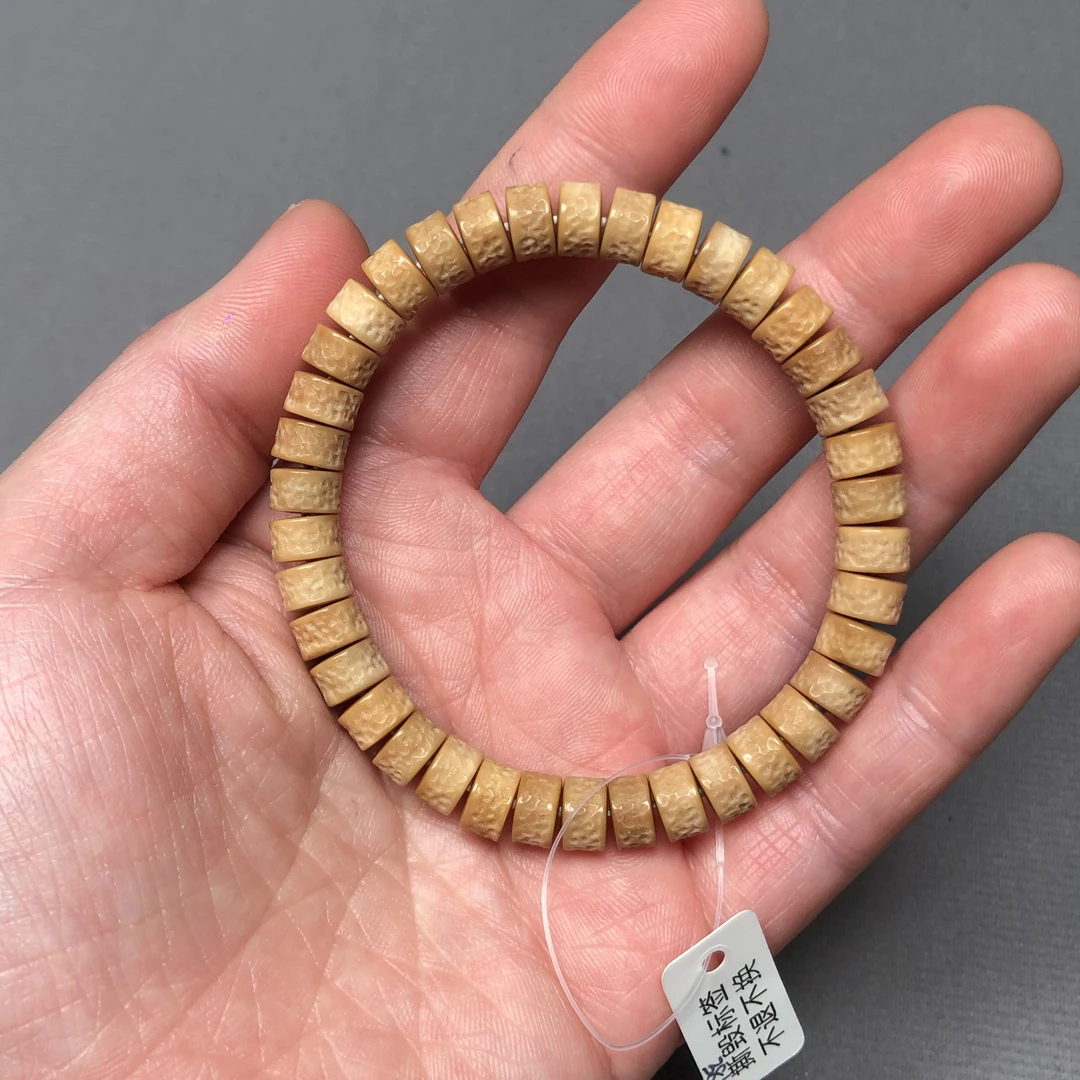 8×5 龙脊菩提 龙嘎单圈 手串无月微孔