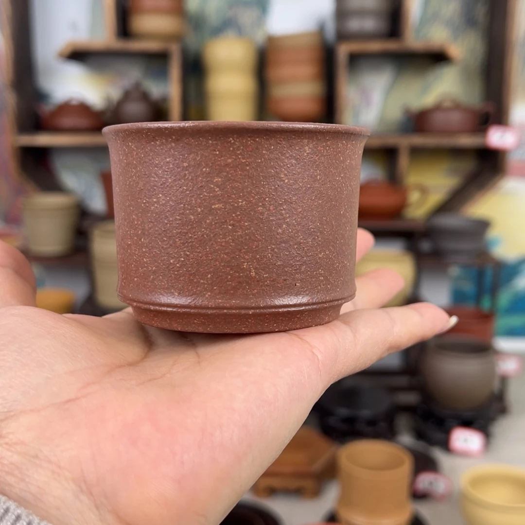 紫砂茶杯拙器甄选，纯原本矿。