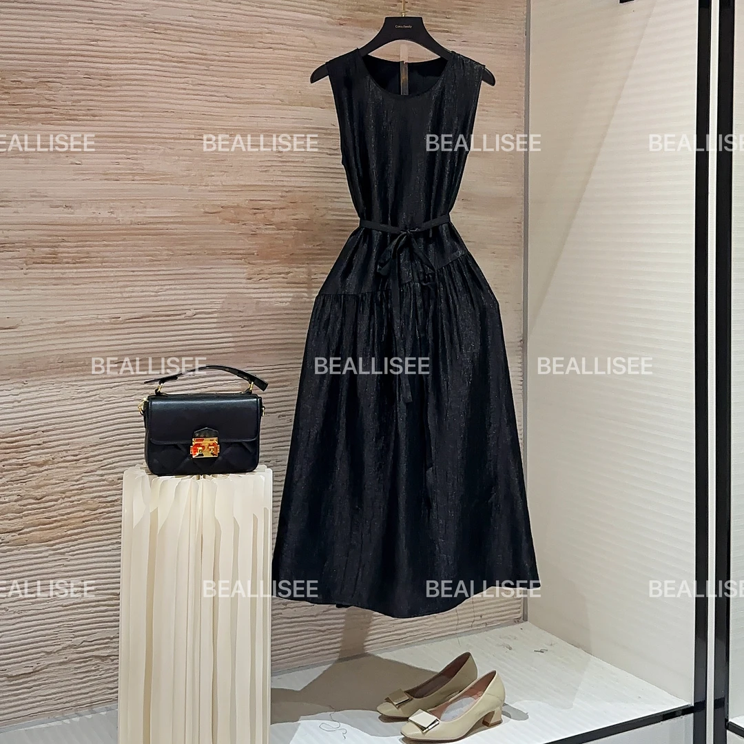 【宠粉价】夏季新款无袖显瘦国风时尚气质宽松连衣裙W-A483