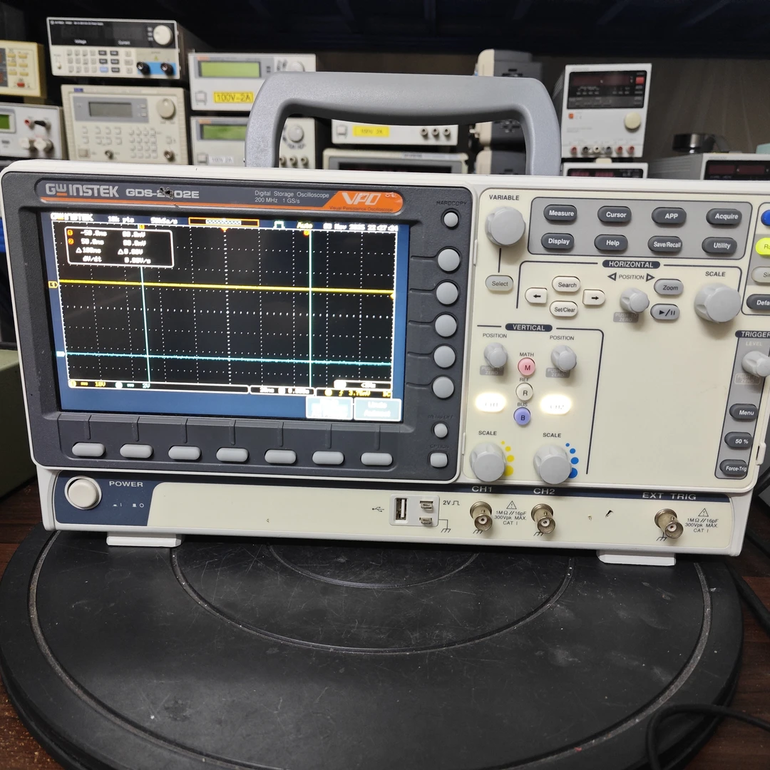 固纬GDS-2202E双通道示波器（有个旋钮调不了）