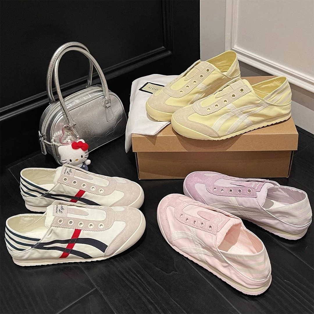 香港复古软底德训鞋女2025夏季新款拼色舒适轻便休闲运动单鞋