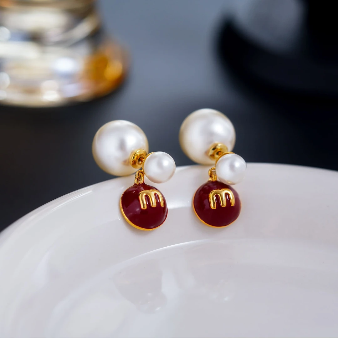 铜合金耳饰 法式欧美风古法饰品耳环女轻奢N3858