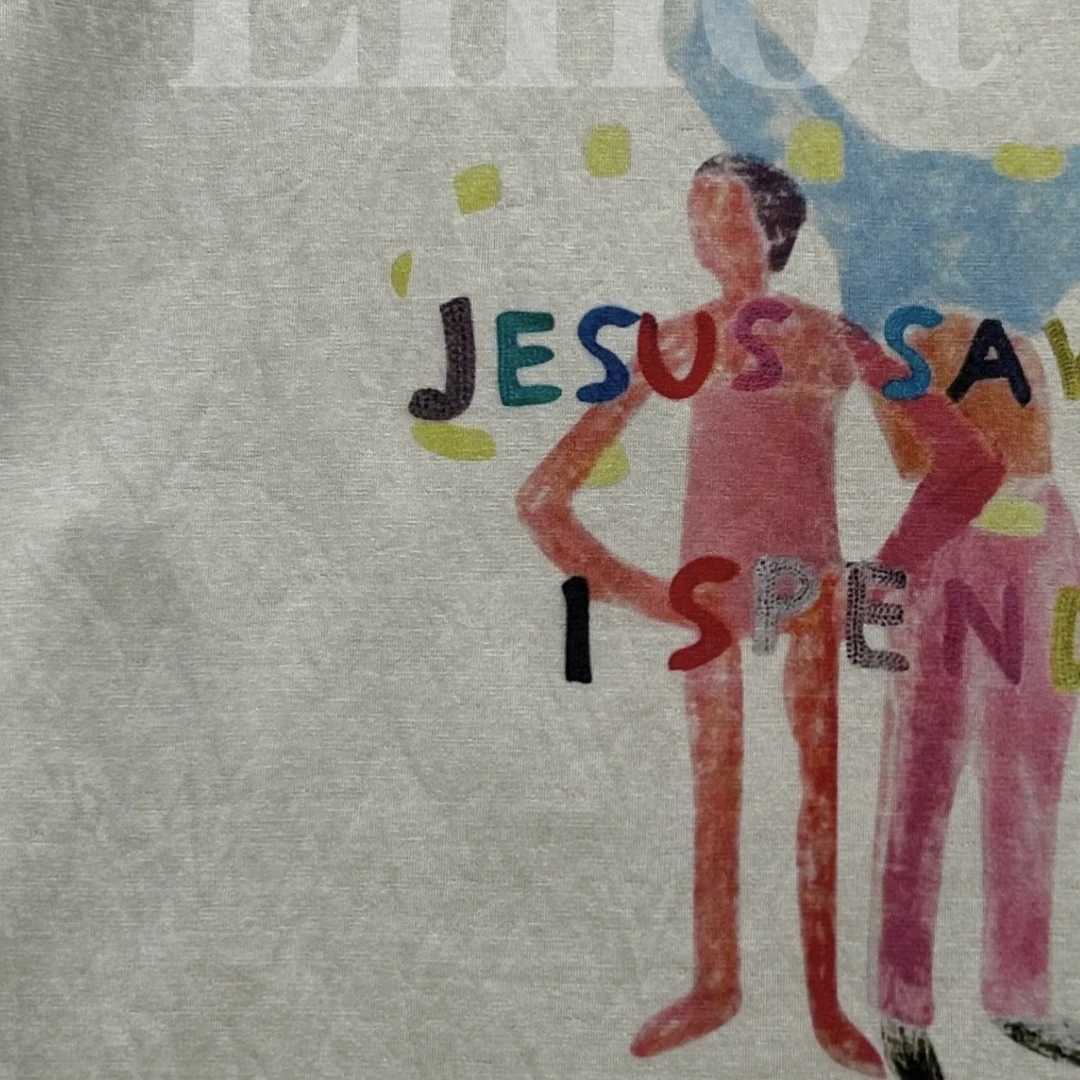 Elliot Mos“找回快乐” Printed T-Shirt童趣彩绘字母印花T恤-1048