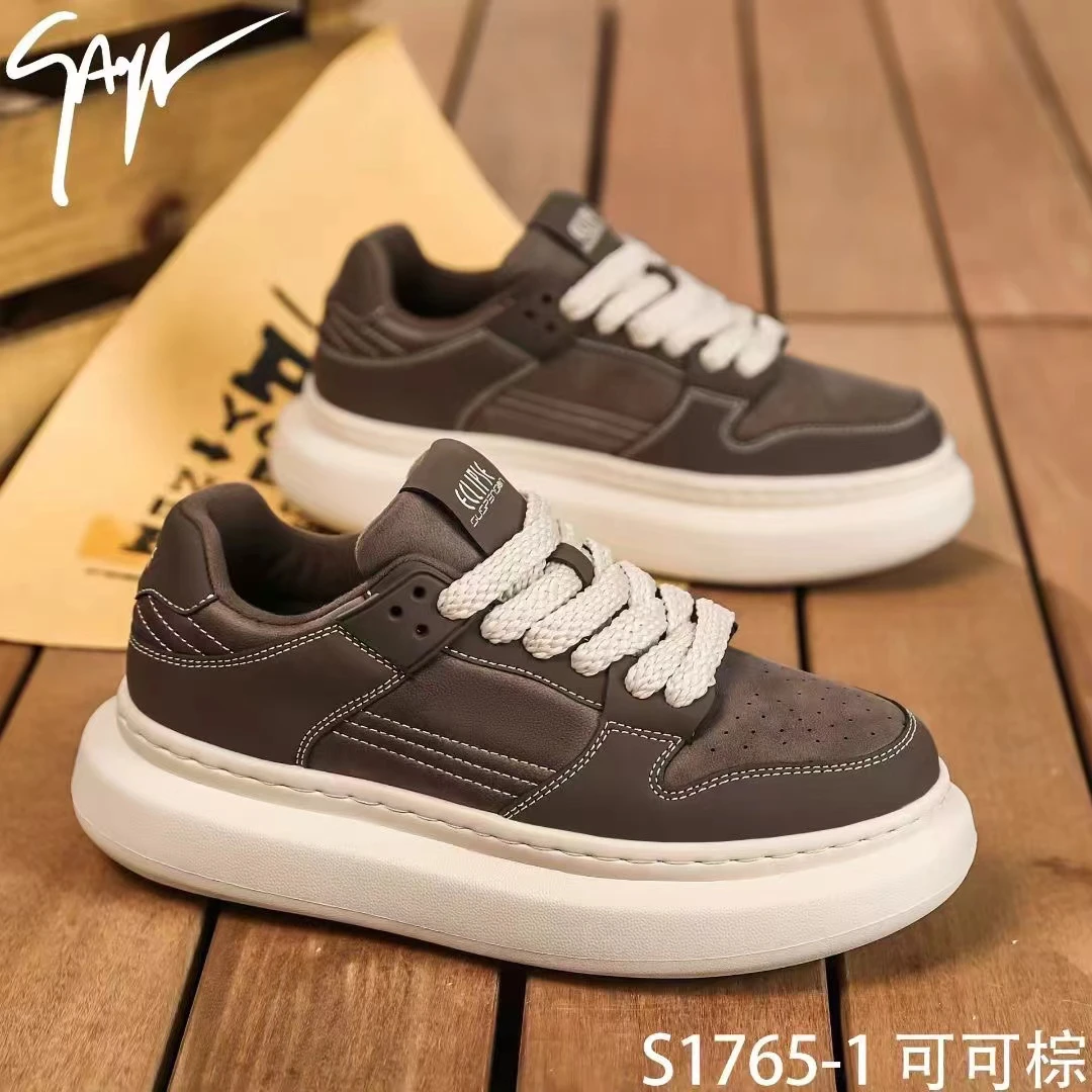 2025秋冬系带板鞋休闲风韩版百搭鞋子潮流男鞋S1765