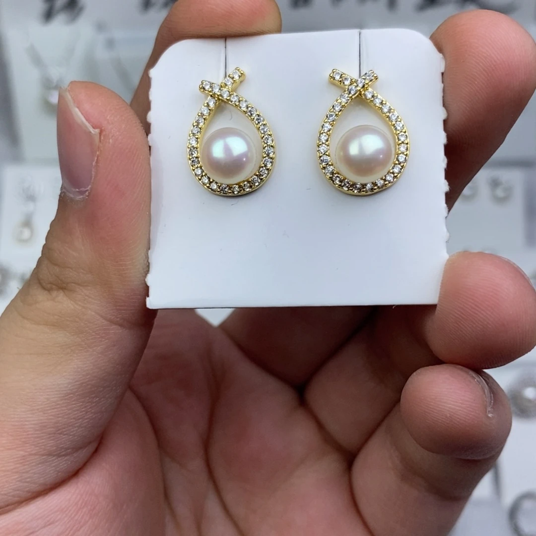 耳饰未镶嵌淡水珍珠
