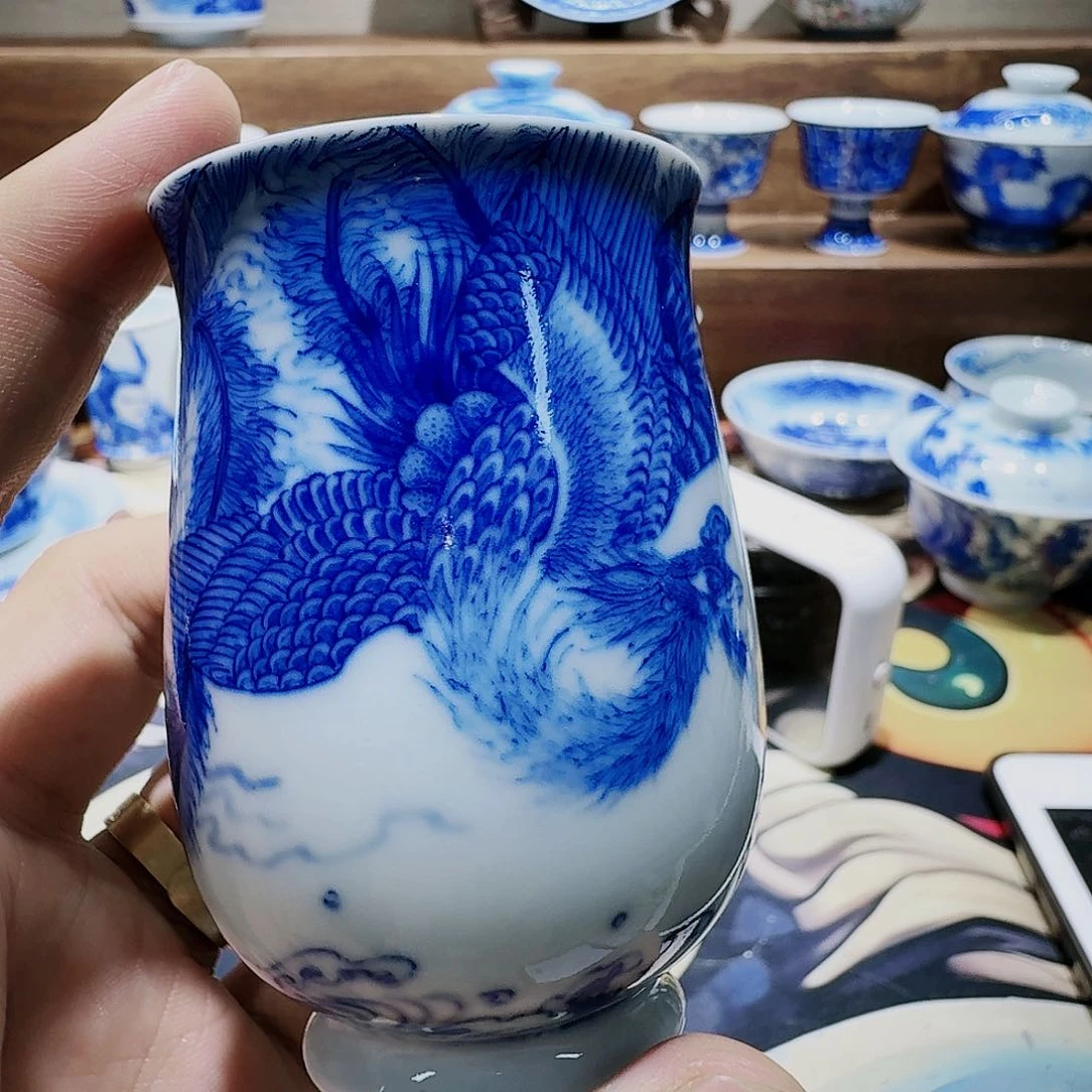 泥塑啾*喵主人杯手工手绘