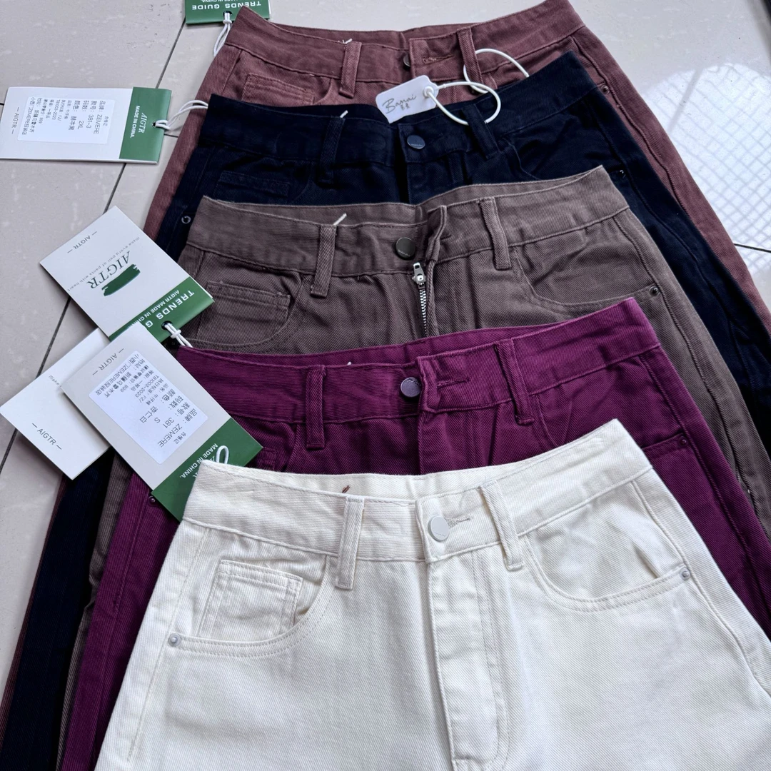 牛仔裤显瘦高腰百搭