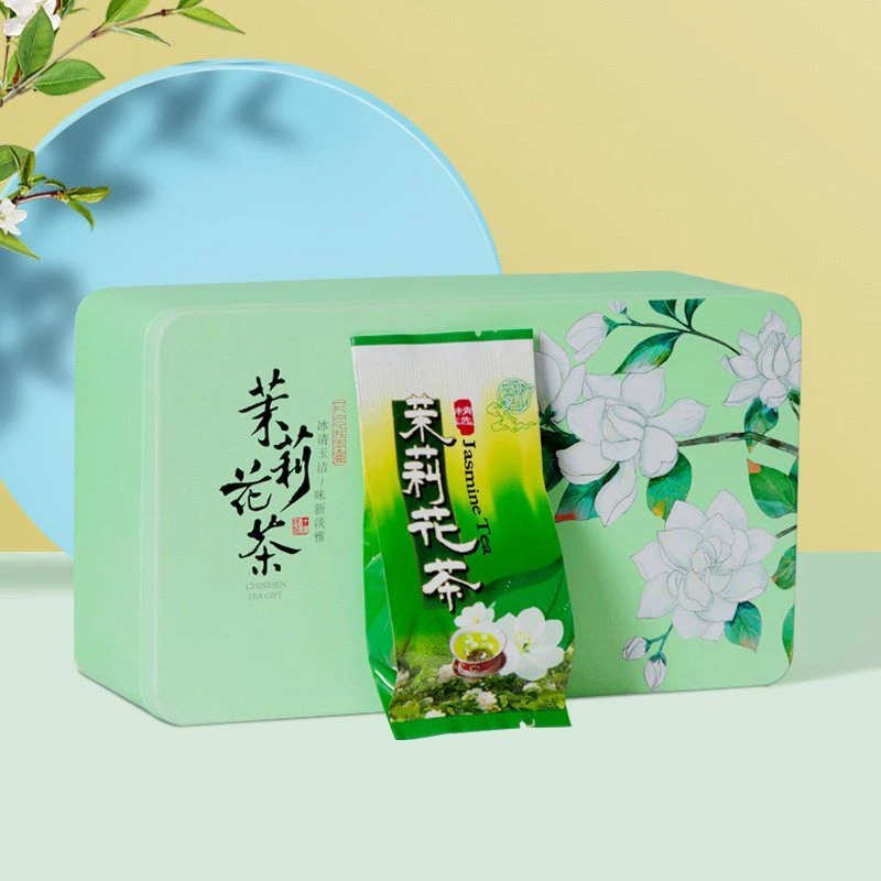 大份量40包2025新茶茉莉花茶叶绿茶散装浓香型罐装黄金芽新茶