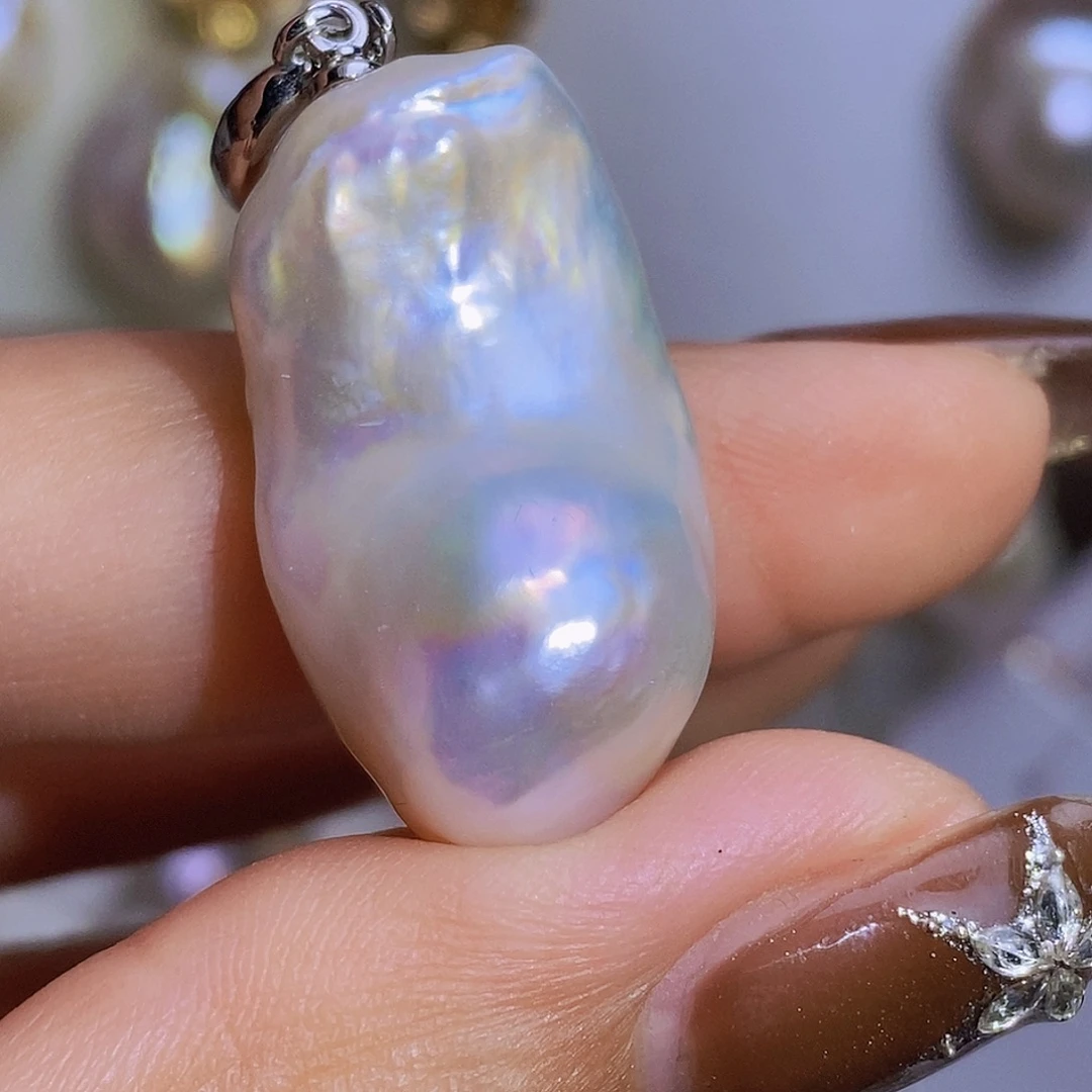 淡水珍珠淡水珍珠银S925镶嵌