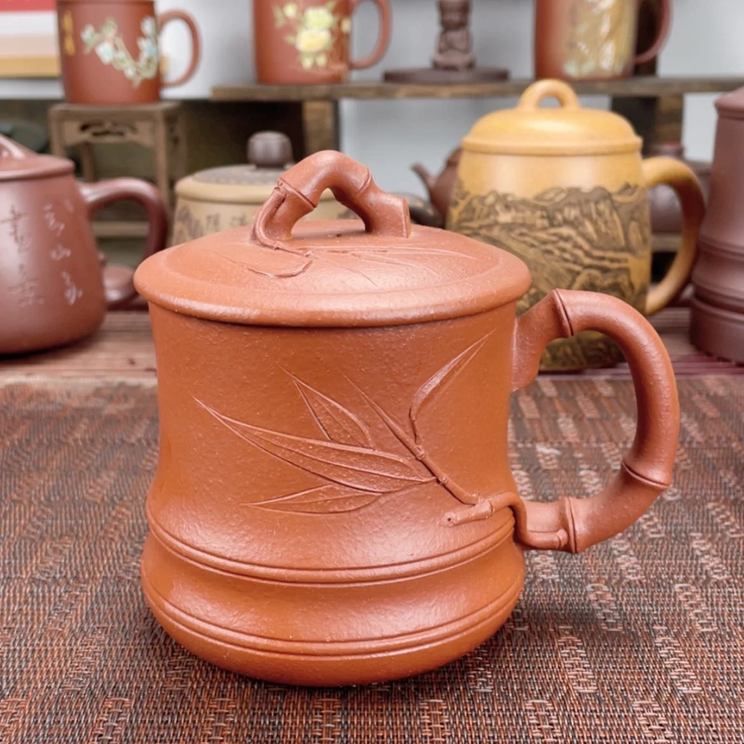 【闪购商品】紫砂茶杯宜兴原矿紫砂盖杯微瑕