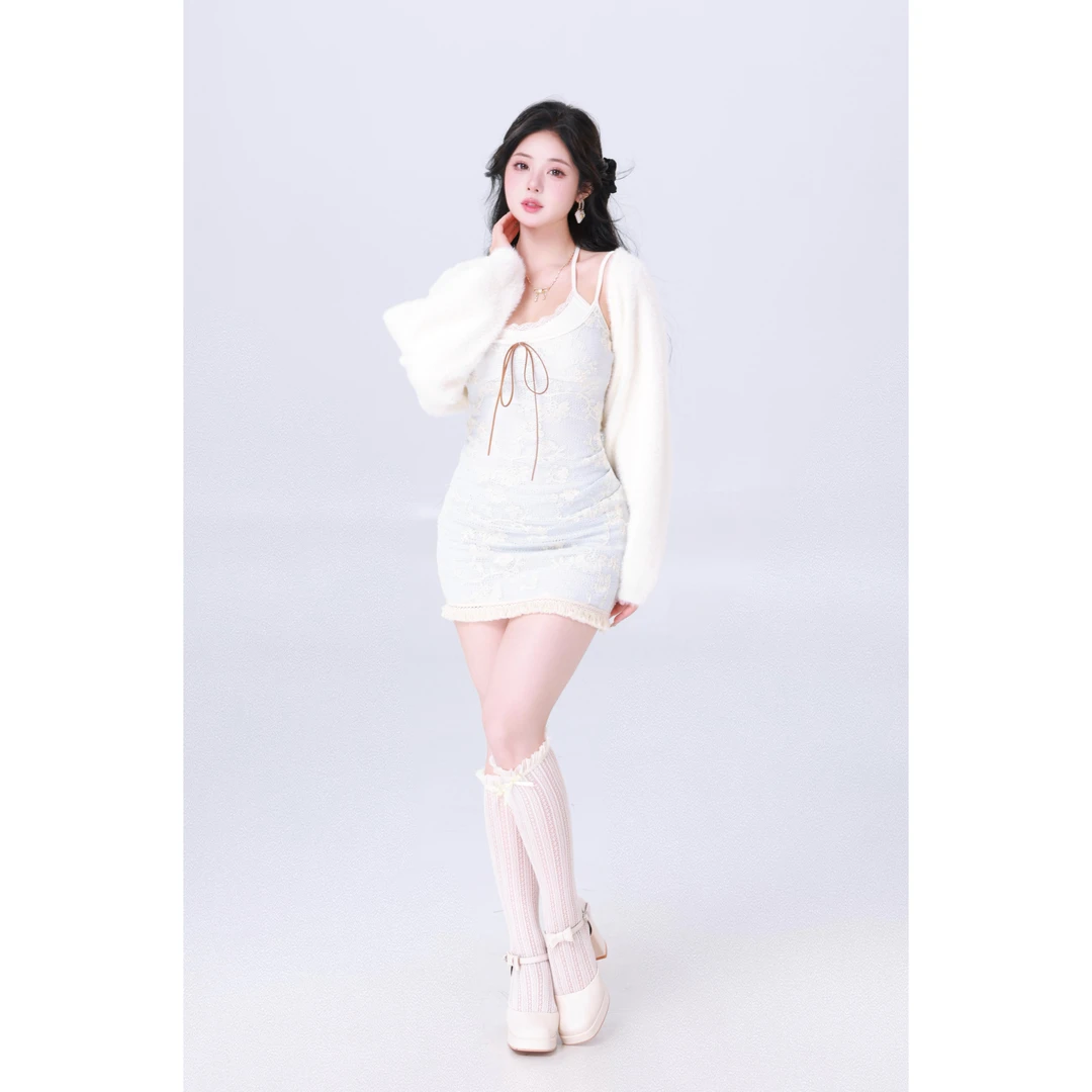 618清清MengFairy【软糯感】百搭显瘦气质长袖毛织开衫3516M