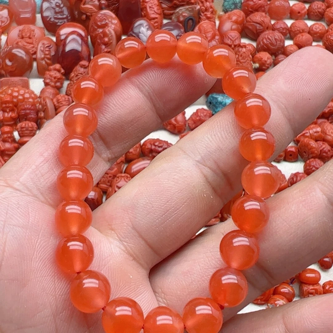 南红玛瑙配饰未镶嵌