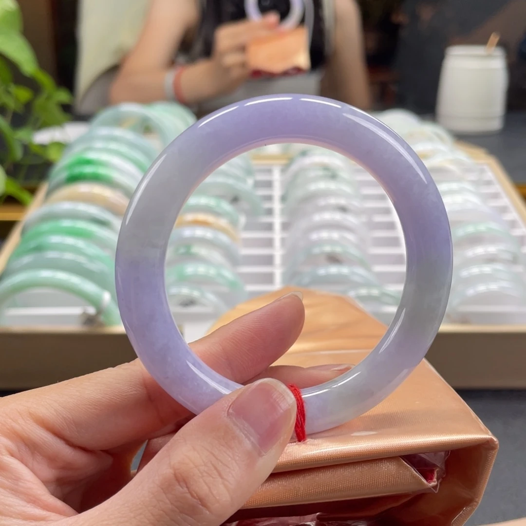 未镶嵌手镯翡翠55圆条