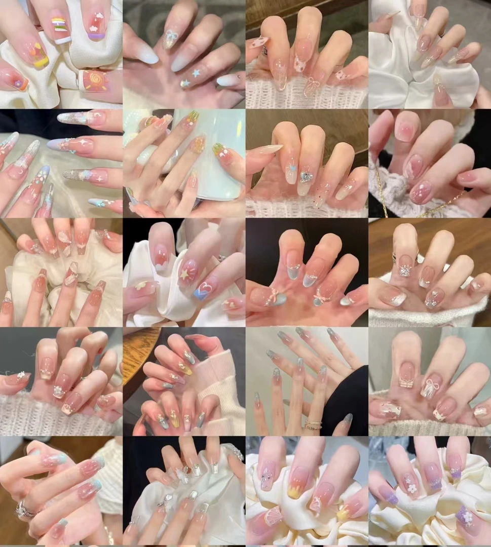 乐麦纯手工穿戴甲 拆开NO退NO换  默认微瑕  介意勿拍